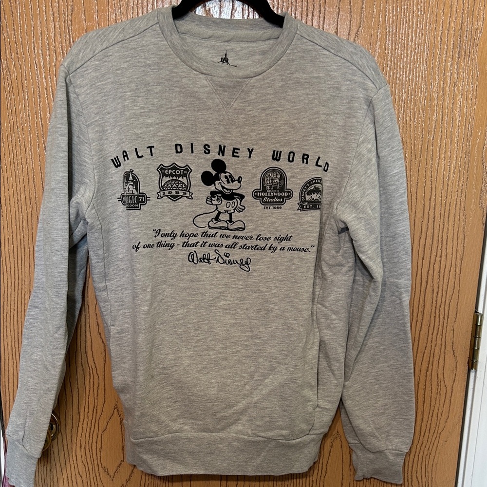 Disney Gray Crewneck Women’s Sweater